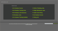 Desktop Screenshot of airhostess.net